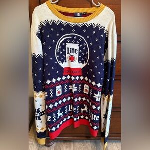 Miller Light Christmas Sweater